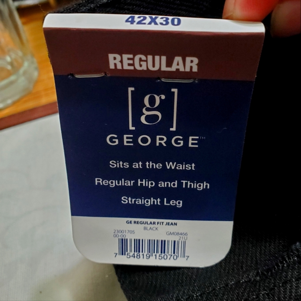Black George Denim Pants - Picture 2 of 3